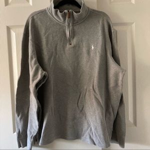 Polo Ralph Lauren gray rib knit sweater 2XL